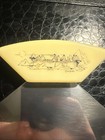 Vintage Alaska Souvenir Ulu Knife    canoe Scene    Engraved Art On Handle   Metal