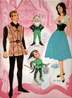 Vintage Uncut 1963 Brothers Grimm Paper Dolls rare  1 Top Reproduction  1 Seller