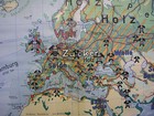 School Wall Map World Map Economy Der Earth 1954 87 13 16x67 11 16in Vintage