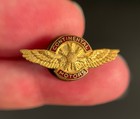 Ww2 Continental Motors Enameled Lapel Pin - Vintage 1940s Aviation 