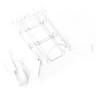 White Over-the-door Iron   Ironing Board Holder