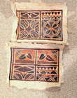 1960 s  Tapa Bark Cloth Folk Art Samoa  Fiji Polynesian Islands   18  x 12  