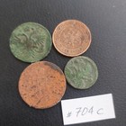 Russian Empire Coins 1   2 Kopeks Denga Polushka lot    704c