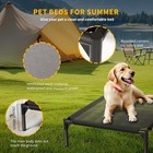 Elevated Dog Bed Washable Breathable Mesh Metal Frame Raised Cot For Large Dogs