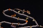Tiantie Mosaic Bronze Vajra Skull 108 Buddha Beads Necklace Pendant Amulet