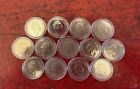 Full Set Of 13 Circulated Beatrix Potter 50p Coins From 2016  2017   2018