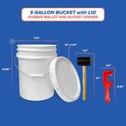 Usa Bucket 5 In Airtight Epackagesupply   Lid Made Gallon Plastic Food Gr With  