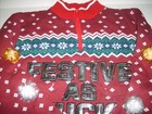 Light-up   Festive As F  k   Ugly Funny Adult Sweater Brand New Large Af