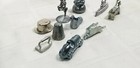  7 Vtg Lot Of Ten Monopoly Movers Pewter Replacement Pieces Classic   Retired E5