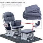 Cotton Cushion Set For Baby Nursery Relax Rocker Rocking Chair Glider Ottoman