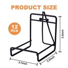 12pcs Coaster Holder For Round And Square Coasters  Matte Black Metal Coaster   