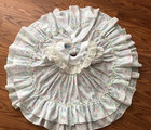 Vintage Hearts   Floweres Toddler Girls Full Circle Ruffles   Lace Floral Dress 