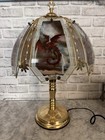 Ok Lighting Wolf Touch Lamp 3 Way Touch Table Lamp Wolve Glass Panels 22 