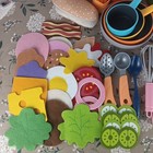 Large Lot Of 75 Toy Play Food  Plates  Pots  Pans  Utensils Melissa Doug Battat