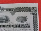 Old Colony Steamboat Company Bond Certificate Lot Dm 1890