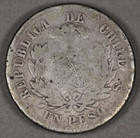 1876 Chile Silver Peso