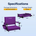 Stadium Seat Portable Folding Padded Stadium Seats For Bleacher Chair Cup Holder
