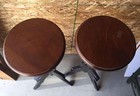 Knights Of Pythias F c b  Pair Of Antique Wood Pedestals Painted Wooden Stands