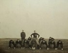 Antique Vtg C 1910s Football Team Mounted Photo 11x14 Kansas City Af Fa Uniforms