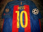 Lionel Messi Signed Barcelona 16 17 Home Ucl Jersey shirt - Coa -   read Desc 
