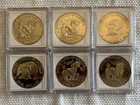 73-78 -s Mint  6-coin Cameo Clad Proof Set  Eisenhower Dollar Lot W cases