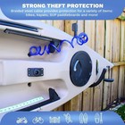 15ft Coiled Security Cable Lock Resettable Combination Weatherproof Anti-theft