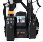    Updated Dual Portable Radio Chest Rig Harness For Two-way Radios W  3m Reflect