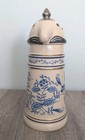 Vintage Schultz   Dooley Kaiser Wilhelm Utica Club Lidded Beer Stein Webco 11     
