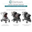 Contours Graco V2 Infant Car Seat Adapter - Black