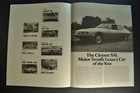 1972 Citroen Sm Car Of The Year Brochure Folder Maserati Excellent Original 72
