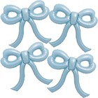 4 Pcs Baby Blue Bow Balloons Bow Birthday Party Decorations For Girl Women Bo   