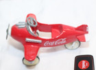 Small Coca Cola Metal Pedal Air Plane  1997