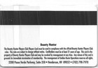 Bounty Hunter Players Club Slot Card Henderson  Nv  blank 