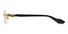 Gucci Gg1221o 001 Men s Rimless Eyeglasses - Gold black