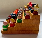 Lot Of 40 Fisher Price Vintage Little People 60s  70s  80s W custom Wood Display