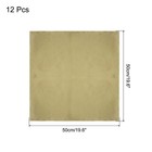 12pcs Champagne Gold Satin Table Napkins Polyester Square Bright 20 x20 