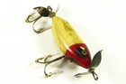 Vintage Wooden Heddon Sos - Red   White - 3 