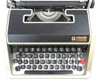 Olivetti Lettera Dl Vintage Typewriter Black Retro Japan W Manual As Is