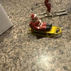Vintage Barclay Metal Figures Skiers Santa Etc