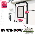 15  X 24  Rv Window Entry Entrance Door Tempered Glass For Camper Travel Trailer