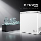 Orikool Chest Freezer 5 0 Cu ft Solid Top Commercial Deep Chest Freezers With Lo