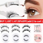 Reusable Natural Magnetic Eyelashes With Applicator No Glue Needed Lashes Kit