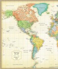 Rand Mcnally World Map     Political Map Of The World 32  X 50  Offset Lithograph