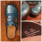 Ingaro Brandy Nursing Shoes Clogs Womens Size 8 5 Blue Deco Art Slip Resistant