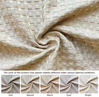 Pleated Waffle Weave Bed Skirt  Tailored Dust Ruffle 18 Inch Drop Easy Fit  M   