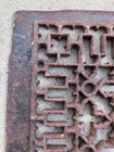 Vintage Reclaimed Register Cast Iron Vent Cover 16 375  X 10 75  Garden Decor