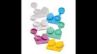 Contact Lens 4 Cases Flat Soft Packs Choose Colors Made In Usa
