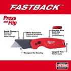 Milwaukee 48-22-1500 Fastback Compact Folding Utility Knife 6 15  Red