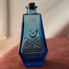 Corked Mini Blue Bottles wheaton Coffin Shape Skull Rip   Ud Co Triangle Poison