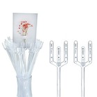 50pcs Floral Pick Card Holders - 9  Plastic Flower Picks For Wedding Decor   Arr